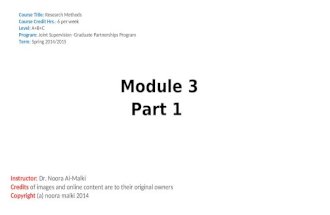 Module Three (part 1)
