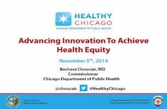 Advancing Innovation to Achieve Health Equity Keynote for "Breaking Silos to Reduce Health Disparities: Successful Strategies in a Changing Healthcare System"