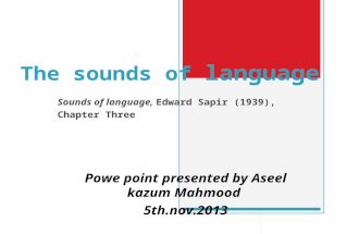 The sounds of language