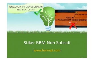 Stiker bbm subsidi