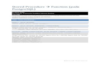 PostgreSQL Stored-procedure