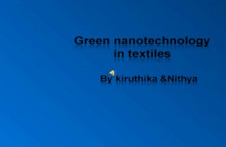 Green nanotechnology in textiles