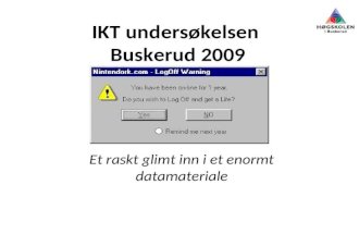 IKT-undersøkelsen 2009