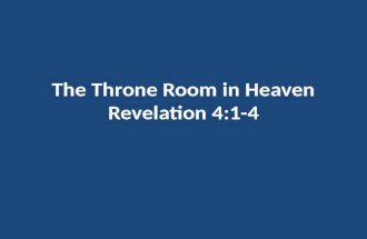 Lesson 16 the throne room in heaven