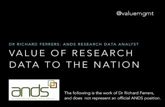 The Value of Research Data to the Nation