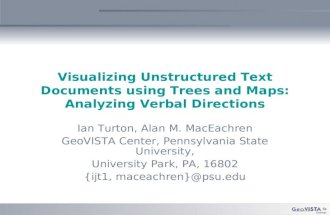 Visualizing Unstructured Text Documents using Trees and Maps: Analyzing Verbal Directions