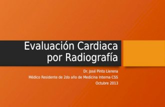 Evaluación cardiaca por radiografía