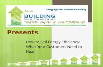 Selling energy efficiency