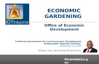 Economic Gardening - City of Riverside