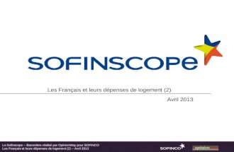 Sofinscope n°18 : Les Français et leurs dépenses de logement (2)