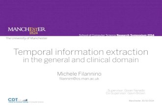 Temporal information extraction in the general and clinical domain