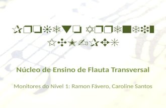 Aula 2 - Flauta Transversal - Nível 1 e 2 - Projeto Aprendiz VV - 2012