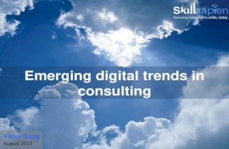 Emerging trends in consulting in the digital era