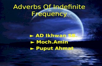 Adverbs of indefinite frequency