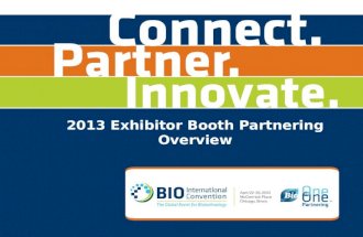 2013 BIO Exhibitor Booth Partnering