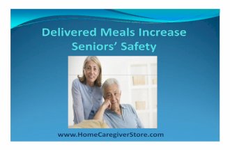 Delivered Meals Increase Seniors’ Safety
