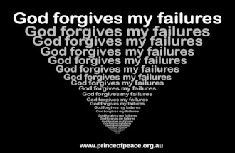 God Forgives My Failures (Wonder 4/7)
