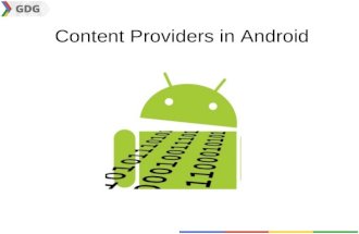 Content providers in Android