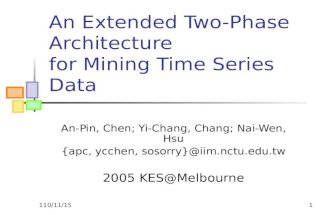 An Extended Two-Phase Architecture for Mining Time Series Data