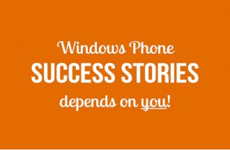 Silicon Valley Comes to the Baltics: Windows Phone success stories depends on you!