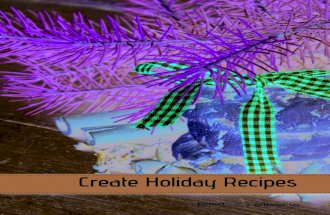 Create Holiday Recipes