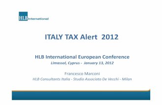 Italy Tax Alert Hlbi Cyprus Def