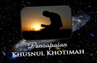 Seminar Motivasi Membangun Jiwa "Pencapaian Husnul Hotimah"