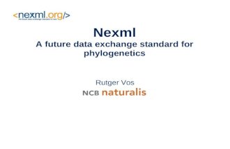 NeXML - phylogenetic data as XML