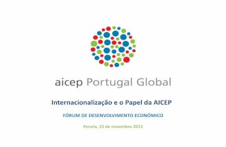 Internacionalização e o Papel da AICEP - Pedro Rodrigues