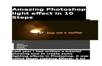 Amazing photoshop light effect in 10 steps