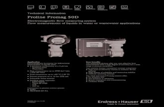 Electromagnetic flowmeter - Proline Promag 50D