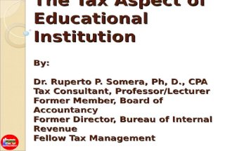 Tax aspect for educational intitutions(june 26, 2013)