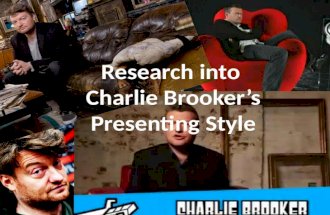 Charlie Brooker's Presenting Style
