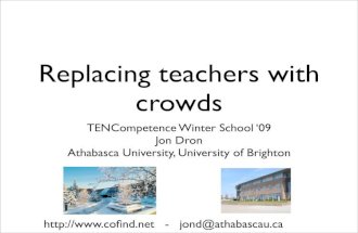 Replacing Teachers with Crowds