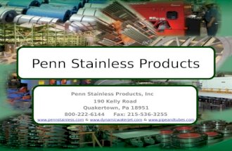 Penn Stainless Products: Who are We?