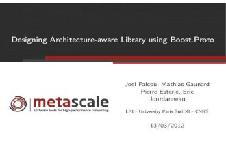 Designing Architecture-aware Library using Boost.Proto