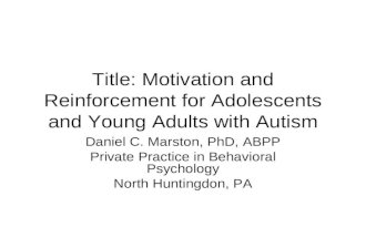 Autism & Reinforcement