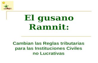 El gusano ranmit.  El impacto de la Reforma Fiscal en Guatemala en las Asociaciones Civiles no Lucrativas