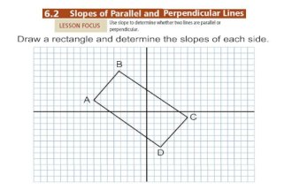 6.2 parallel and perpendicular slopes