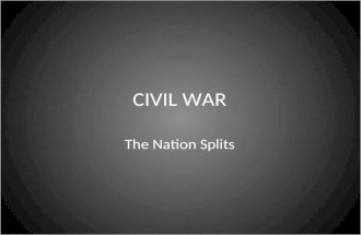 Civil War- Causes