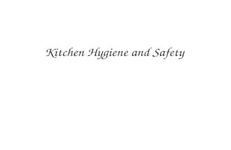 Kitchen safety