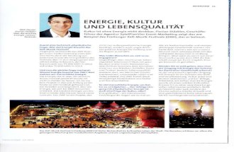 Interview Florian Städtler "Meine Energie", Juni 2014