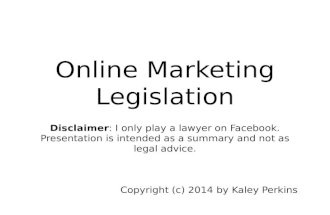 Legislation That Internet Marketers Need to Know