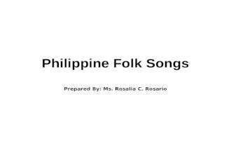 Philippine folk songs