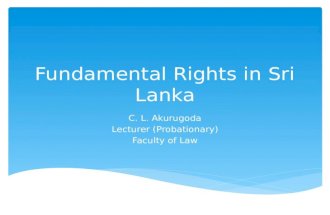 Fundamental rights in sri lanka