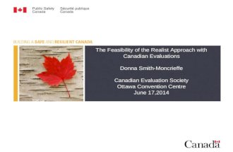 Feasibility of Using Realist Approaches in Canadian Evaluations