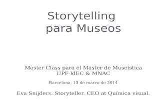 Storytelling para Museos