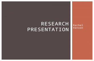 Research presentation