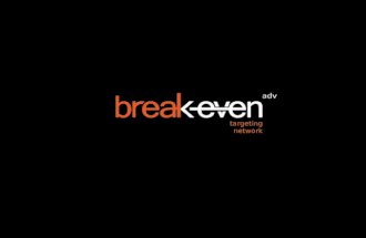 Break Even adv - Video Adv 2012