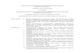 Organisasi dan Tata Kerja Dinas Perumahan dan Gedung Pemerintah Daerah - Pergub Prov. DKI Jakarta Nomor 139 Tahun 2009